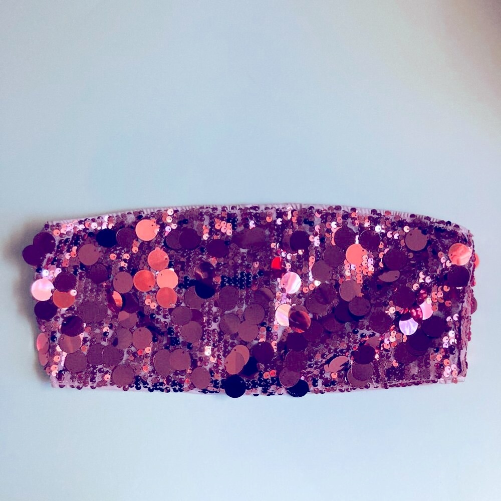 🍒 5/$25 🍒 Beautiful Pink Sequined Tube Top